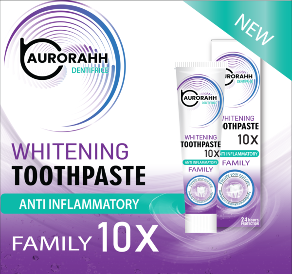 AURORAHH WHITENING TOOTHPASTE (10X )ANTI INFLAMMATORY - Image 2