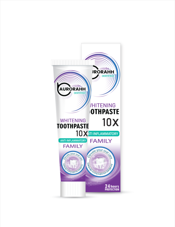 AURORAHH WHITENING TOOTHPASTE (10X )ANTI INFLAMMATORY